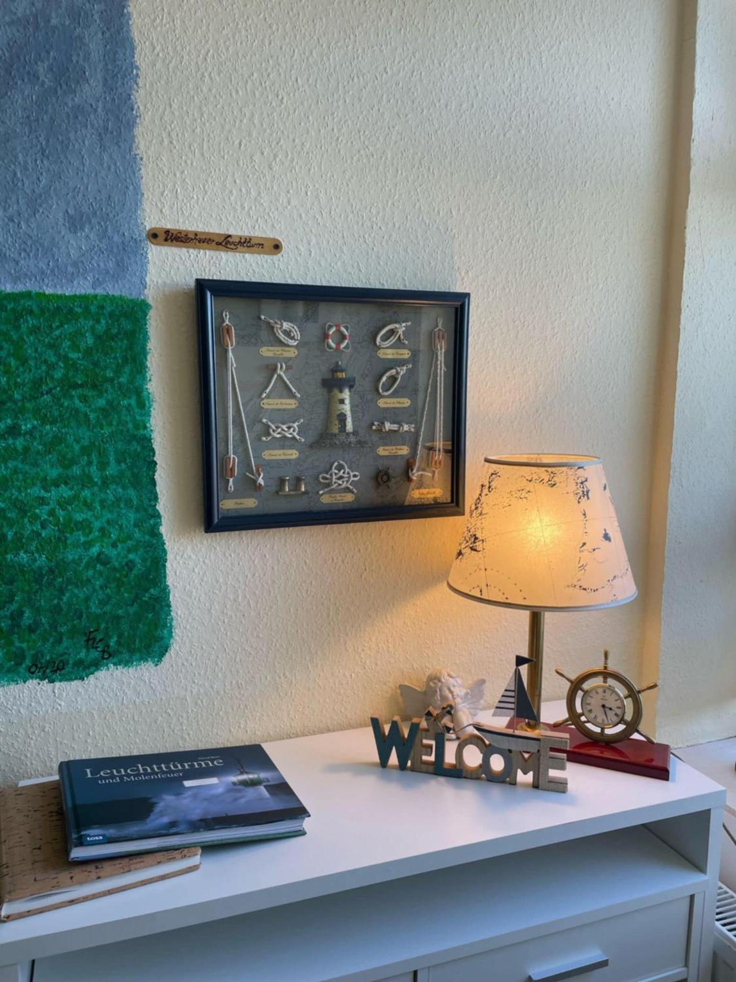 Ferien Wohnung -Leuchtturm Oldenswort Esterno foto